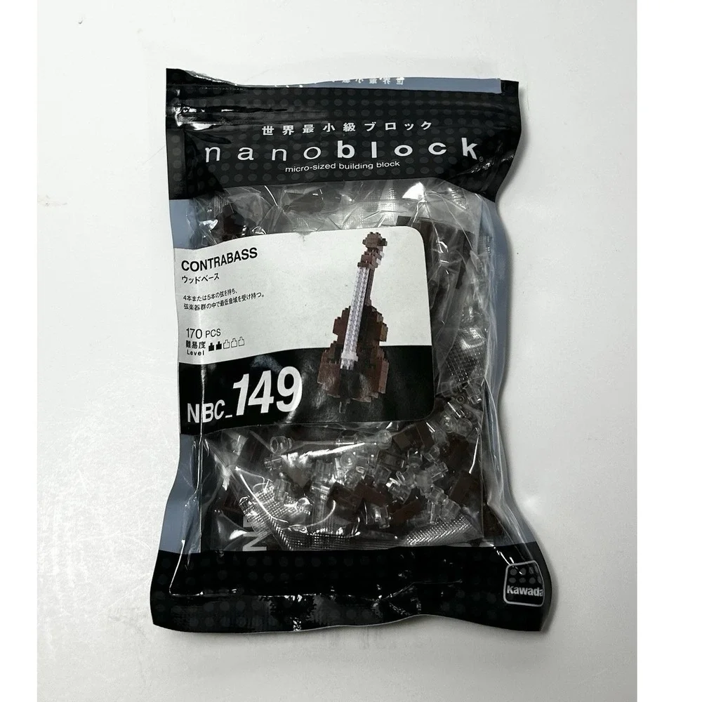 NANOBLOCK Contrabass Micro-Sized Building Blocks Set 170pcs NBC-149 NEW open bag